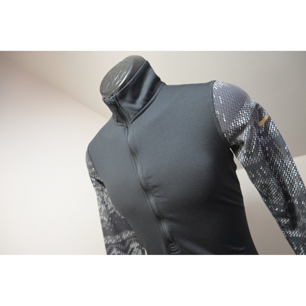 Nike Pro Dri-FIT Quarter Zip Women Medium Black Fitted/Compression‎ Excellent
